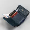 Peterson PTN 423229-ONBF kék pillangó mintás női bőr pénztárca 9 x 7 x 3 cm