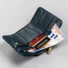 Peterson PTN 423229-ONBF kék pillangó mintás női bőr pénztárca 9 x 7 x 3 cm
