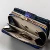 Peterson PTN 425214-ONBF kék női bőr pénztárca 9 x 13 x 3.5 cm