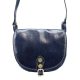 Florence 8863 M navy kék női bőr válltáska, oldaltáska 26 x 20 x 11 cm