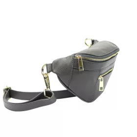   Luka 20-072 taupe női bőr övtáska, oldaltáska 30 x 13.5 x 8 cm