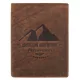 Peterson PTN N4-BE-MOUNTAIN konyak férfi bőr pénztárca  9.5 x 12 x 2 cm