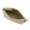 Gregorio COSMETICS-005 drapp női bőr kozmetikai táska 21 x 13 x 8 cm