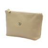 Gregorio COSMETICS-005 drapp női bőr kozmetikai táska 21 x 13 x 8 cm