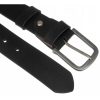 Rovicky R-PS-01 fekete férfi bőr öv  4 x 120 cm