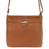 Luka 20-076 barna női bőr válltáska, oldaltáska, crossbody 24 x 20 x 10 cm