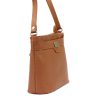 Luka 20-076 barna női bőr válltáska, oldaltáska, crossbody 24 x 20 x 10 cm