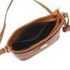 Luka 20-076 barna női bőr válltáska, oldaltáska, crossbody 24 x 20 x 10 cm
