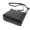 Luka 20-076 fekete női bőr válltáska, oldaltáska, crossbody 24 x 20 x 10 cm