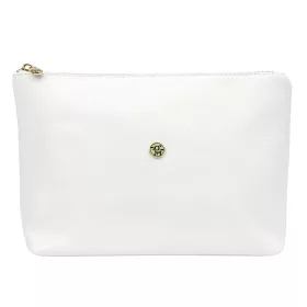   Gregorio COSMETICS-004   fehér női bőr kozmetikai táska 29 x 19 x 10 cm