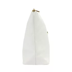   Gregorio COSMETICS-004   fehér női bőr kozmetikai táska 29 x 19 x 10 cm