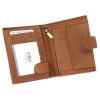 Nordee ADL01-N4L-BPull barna férfi bőr pénztárca 10.3 x 12.8 x 2.8 cm