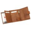 Nordee ADL01-N4L-BPull barna férfi bőr pénztárca 10.3 x 12.8 x 2.8 cm