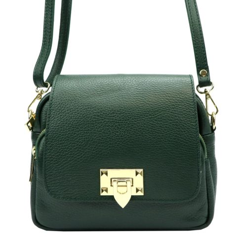 Gregorio 1710 N khaki női bőr válltáska 21.5 x 18 x 10 cm