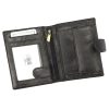 Nordee ADL02-N4L-VT fekete férfi bőr pénztárca 11 x 12.8 x 3 cm