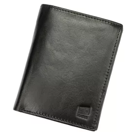  Nordee ADL02-N4-VT fekete férfi bőr pénztárca 11 × 12.8 × 3 cm