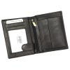 Nordee ADL02-N4-VT fekete férfi bőr pénztárca 11 × 12.8 × 3 cm