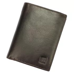   Nordee ADL02-N4-VT barna férfi bőr pénztárca 11 × 12.8 × 3 cm