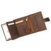 Nordee ADL03-N4L-MPull barna férfi bőr pénztárca 11 x 12.8 x 3 cm