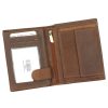 Nordee ADL03-N4-MPull barna férfi bőr pénztárca 9.5 x 12.5 x 2.8 cm