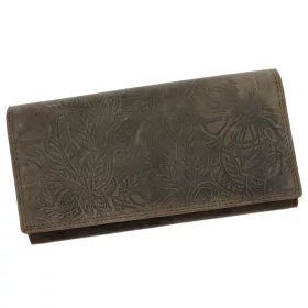   Nordee ADL04-GG-04-DES barna női bőr pénztárca 19 x 10 x 3.8 cm