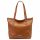 MiaMore 01-058 barna női bőr válltáska, shopper 40 x 30 x 12 cm