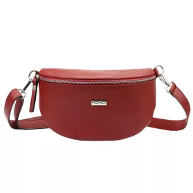   MiaMore 01-029 D bordó női bőr válltáska, oldaltáska, crossbody 23 x 16 x 7 cm