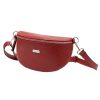 MiaMore 01-029 D bordó női bőr válltáska, oldaltáska, crossbody 23 x 16 x 7 cm