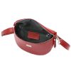 MiaMore 01-029 D bordó női bőr válltáska, oldaltáska, crossbody 23 x 16 x 7 cm