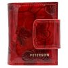 Peterson PTN 42329-BF piros női bőr pénztárca 8.5 x 10.5 x 3 cm
