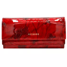   Peterson PTN 421028-BF piros női bőr pénztárca 18.5 x 10 x 3 cm