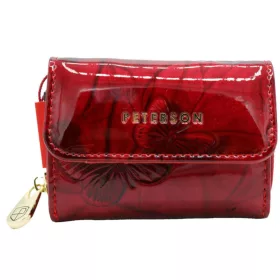   Peterson PTN 423229-BF piros női bőr pénztárca 9 x 7 x 3 cm