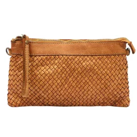  VS barna női bőr kézitáska, clutch, válltáska 24 x 14 x 4 cm