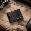 Rovicky R-RM-21-GCL-CF fekete férfi bőr pénztárca 10.5 x 8 x 2 cm