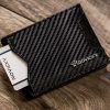 Rovicky R-RM-21-GCL-CF fekete férfi bőr pénztárca 10.5 x 8 x 2 cm