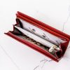 Peterson PTN 421431-SH piros női marhabőr pénztárca 10 x 19 x 2.5 cm