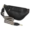 Peterson PTN NER-ALE-2 fekete női rostbőr oldaltáska, crossbody táska 40 x 20 x 13 cm