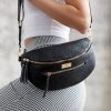 Peterson PTN NER-ALE-5 fekete női övtáska, crossbody 28 x 16 x 10 cm 