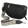 Peterson PTN NER-ALE-5 fekete női övtáska, crossbody 28 x 16 x 10 cm 
