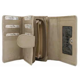   Rovicky R-615-DDW bézs női bőr pénztárca 10 x 15, 5 x 4 cm