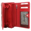 Rovicky R-614-DDW piros női bőr pénztárca 10 x 17 x 3,5 cm