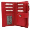 Rovicky R-861-DDW piros női bőr pénztárca 10 x 19, 5 x 2 cm