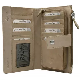   Rovicky R-861-DDW bézs női bőr pénztárca 10 x 19, 5 x 2 cm