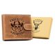 Wild barna sheriff nyomatos férfi bőr pénztárca 12.5 x 10.5 x 2.5 cm