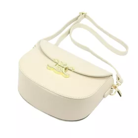 Luka 20-065 D bézs női bőr válltáska 22 x 15 x 9 cm