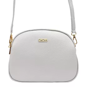   MiaMore DOLLARO szürke női bőr oldaltáska, crossbody 22.5 x 18 x 9 cm