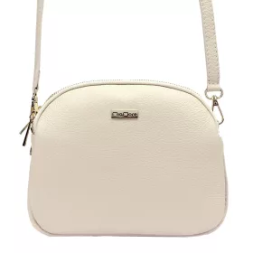   MiaMore DOLLARO szürke női bőr oldaltáska, crossbody 22.5 x 18 x 9 cm