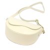 Luka 20-063 krém női bőr válltáska, oldaltáska, crossbody 26 x 16 x 9 cm