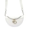 Luka 20-033 fehér női bőr válltáska, oldaltáska, crossbody 25 x 16 x 10 cm