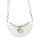 Luka 20-033 fehér női bőr válltáska, oldaltáska, crossbody 25 x 16 x 10 cm
